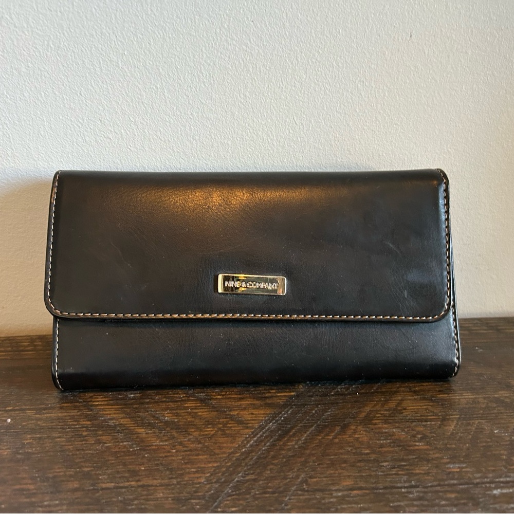 Nine West Black Leather Wallet